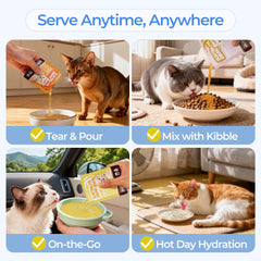 PETASTY Bouillon chat hydratation et nutriments.