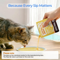 PETASTY Bouillon chat texture crèmeuse pour enrichir les repas.