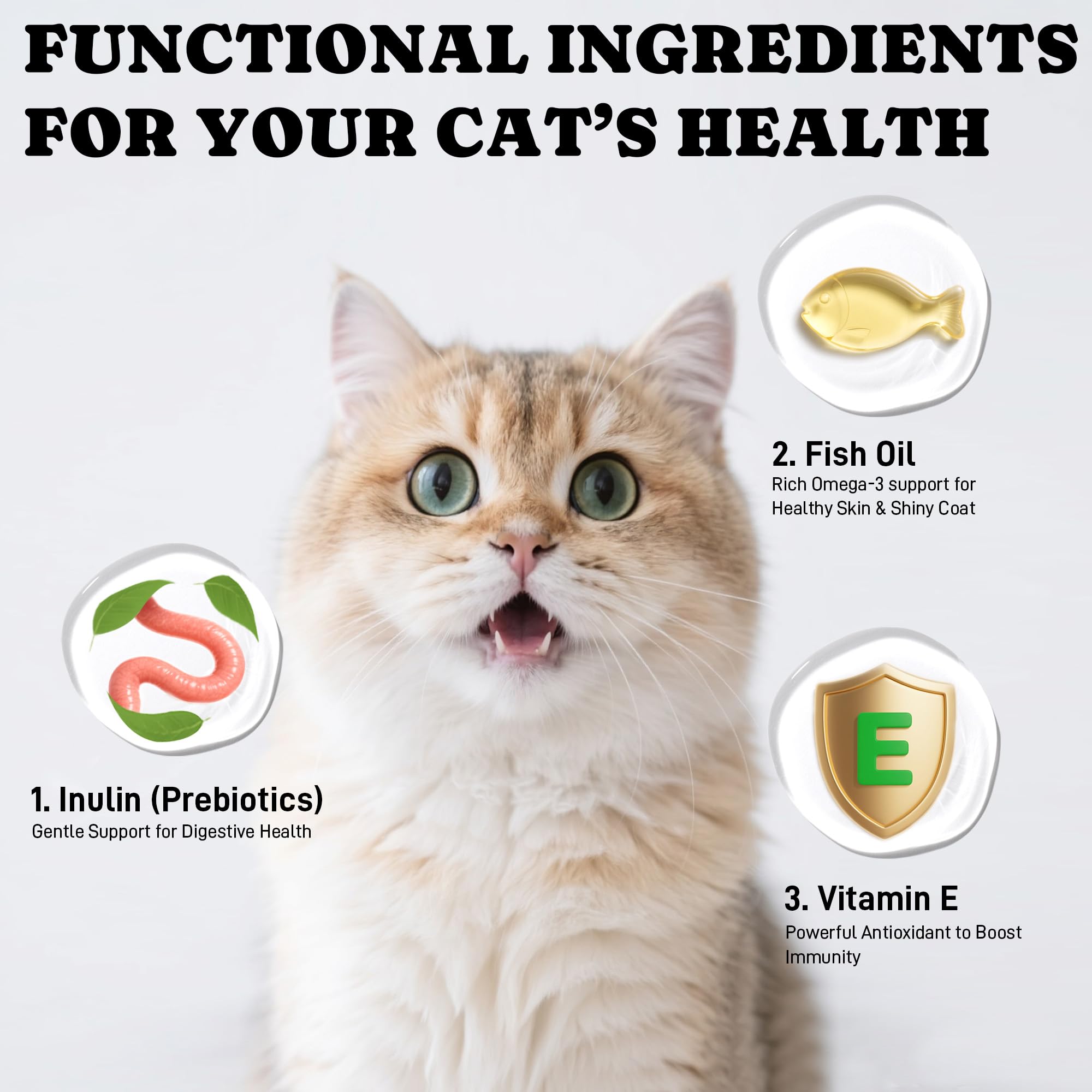 PETASTY mélange vitamine E et levure pour soutenir l’immunité et l’énergie.