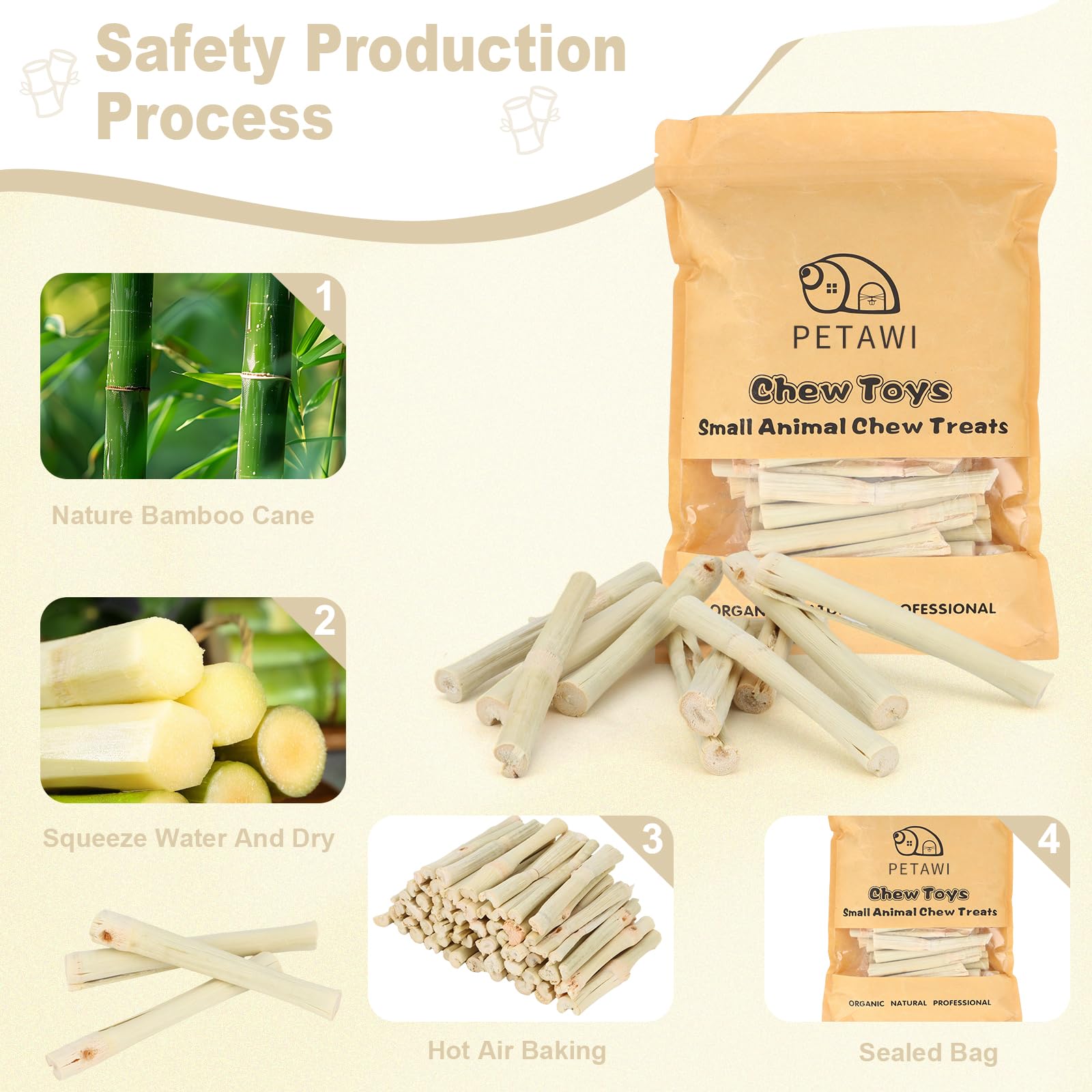 Petawi batons-bambou-usage-quotidien: idee quotidienne pour petits animaux
