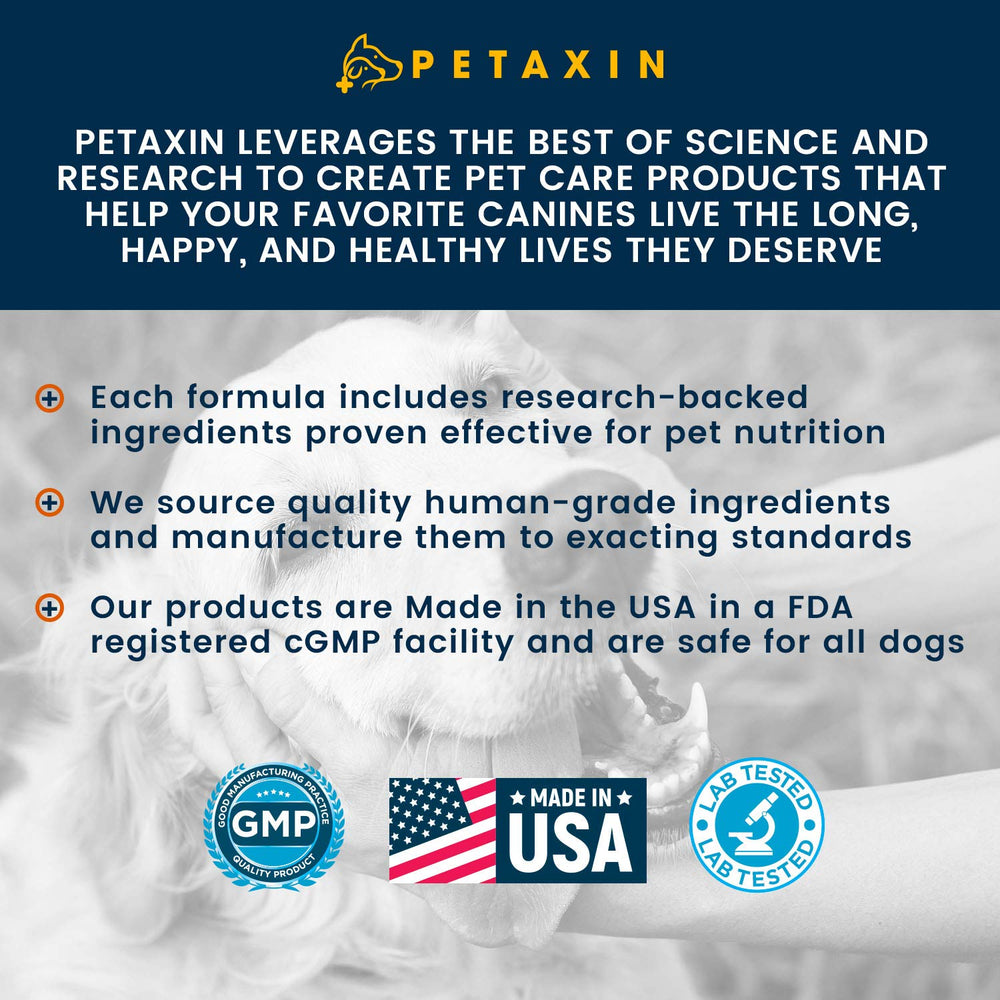 Petaxin Probiotiques chien – fabriqué aux Etats-Unis sans OGM ni céréales