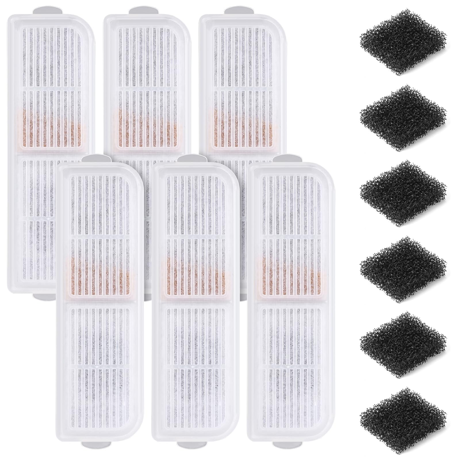 Filtre Petbank pour fontaine à chat – pack de 6, filtration efficace.