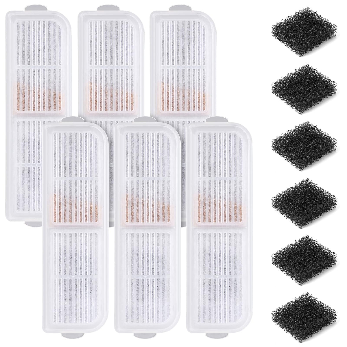 Filtre Petbank pour fontaine à chat – pack de 6, filtration efficace.
