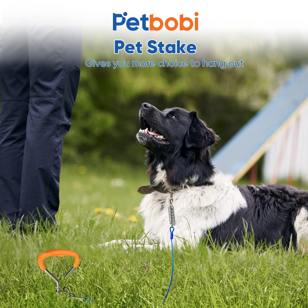 Petbobi usage polyvalent en camping ou au jardin pour chien actif.