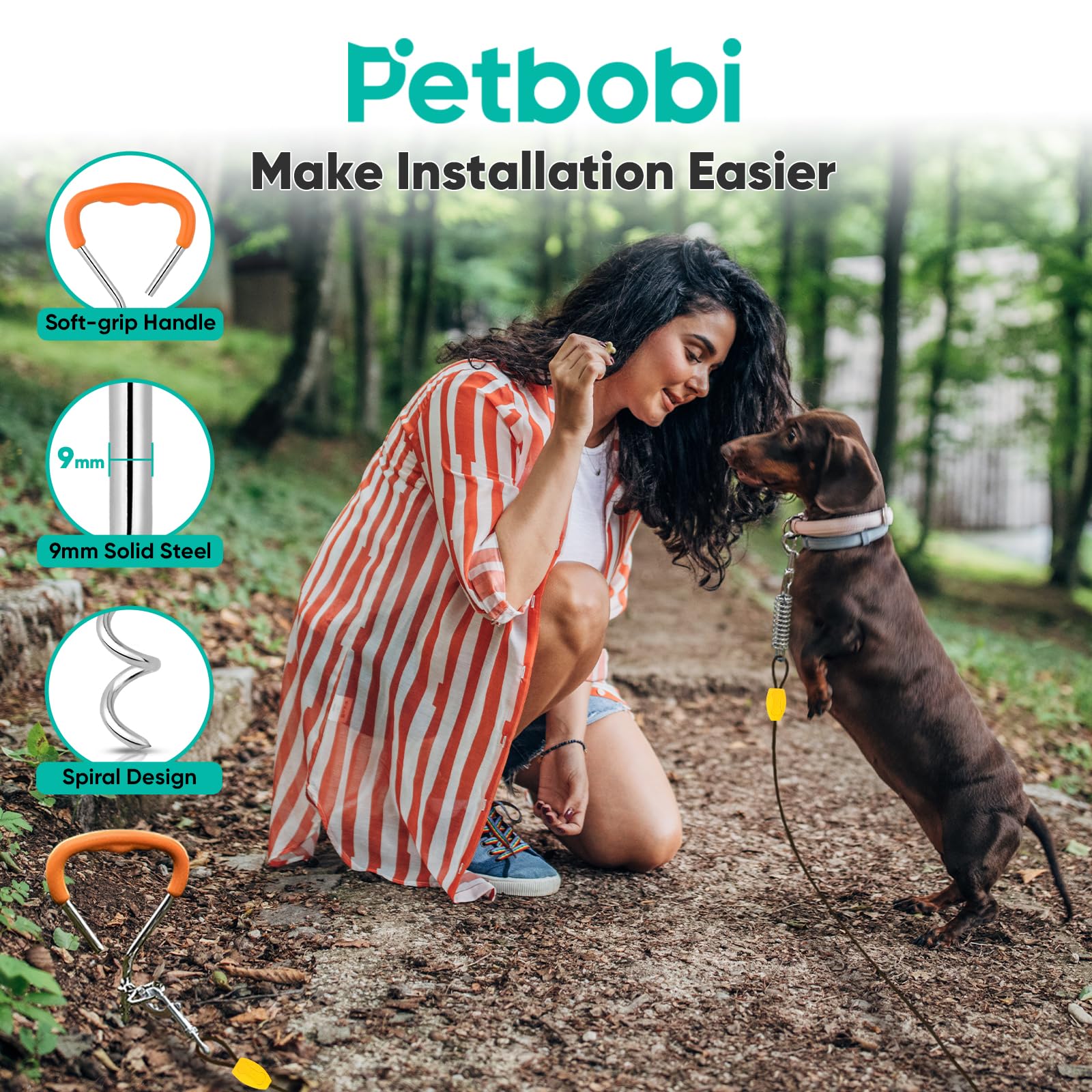 Petbobi clips rotation 360 degrés, évite les torsions du câble
