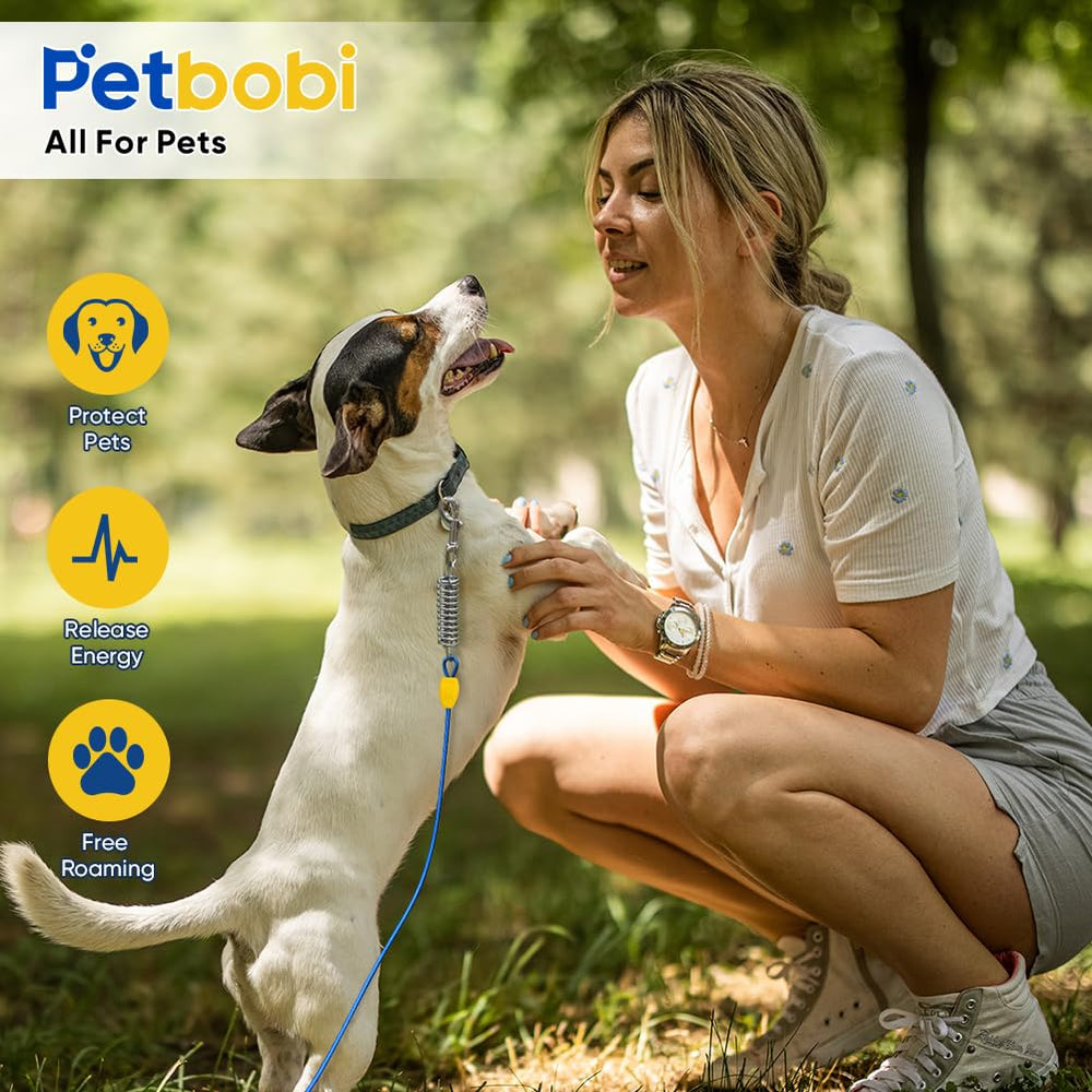 Kit complet Petbobi: câble, piquet et accessoire, pour chiens jusqu'a 54 kg.