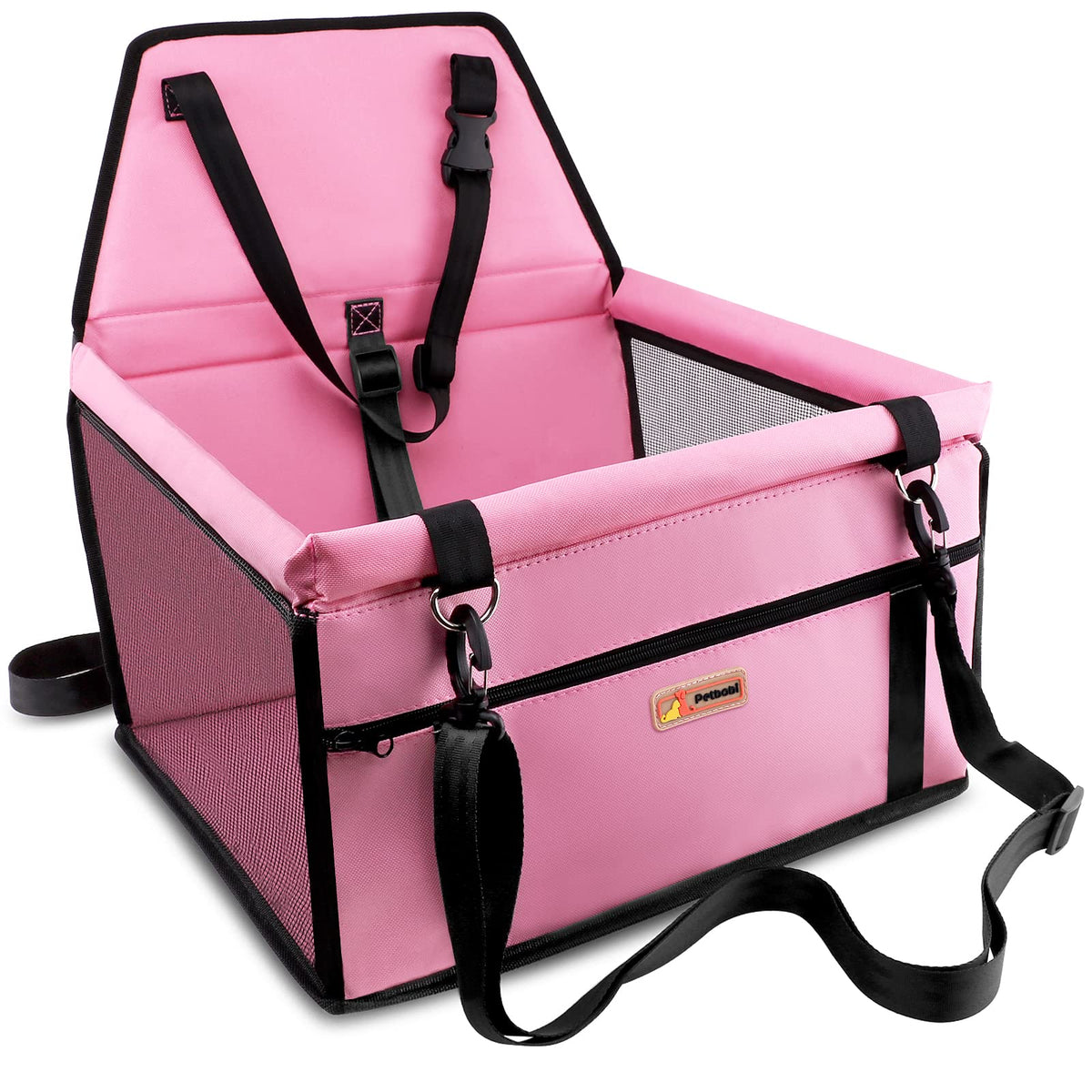 Petbobi siege-auto-chien-rose offre un espace sûr pour le trajet.