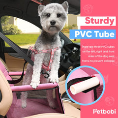 Petbobi tissu-oxford-impermeable-rose garantit durabilité et nettoyage facile.