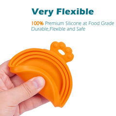 Couvercles PetBonus vert en silicone adaptables à plusieurs tailles.