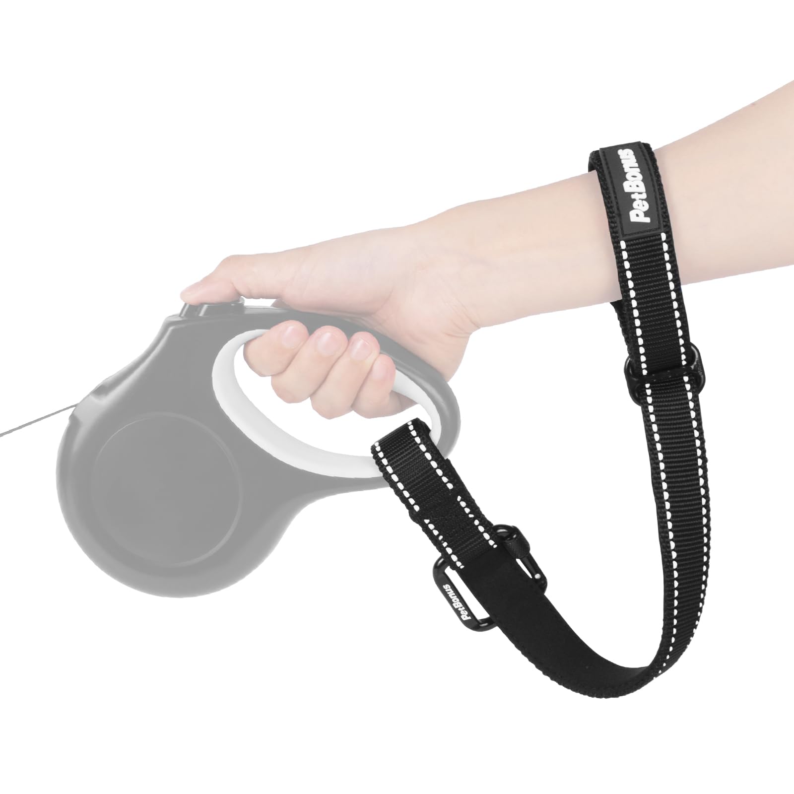 PetBonus dragonne-securite-poignet-noir, maintien sécurisé lors des promenades