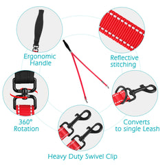 PetBonus rotation 360 anti-tangle évite les enchevêtrements pendant la marche.