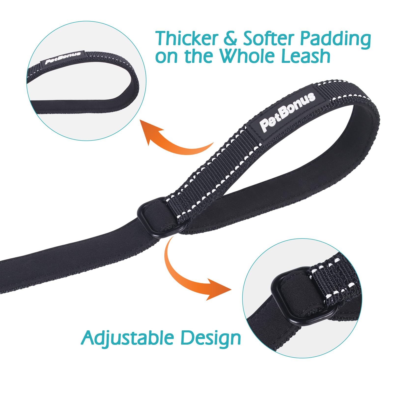 PetBonus verrouillable-carabiner-noir, sécurité renforcée pendant la marche avec laisse