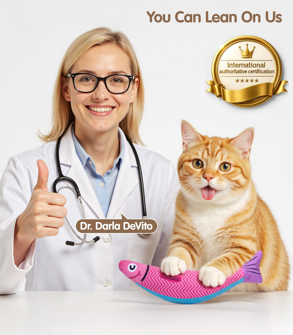 Jouet PetBusy forme-poisson, parfaite pour câlins et poursuites exploratoires