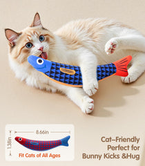 Couleur vive et forme poisson PetBusy pour mordre et poursuite