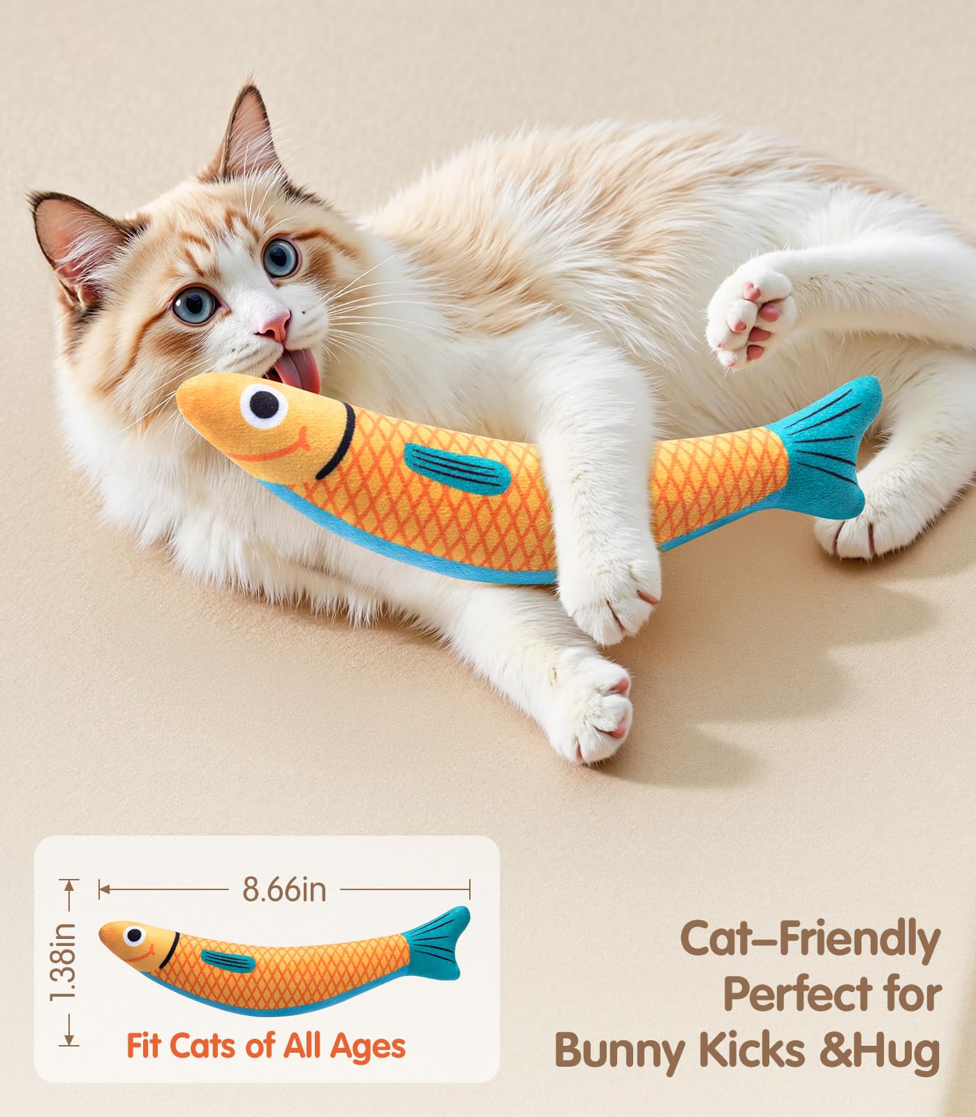 Jouet Poisson PetBusy, couleurs vives qui incitent à poursuivre.