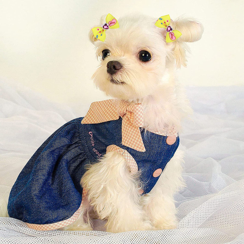 Broches-cheveux Petbuy avec nœud, modèle léger pour chats et chiens.