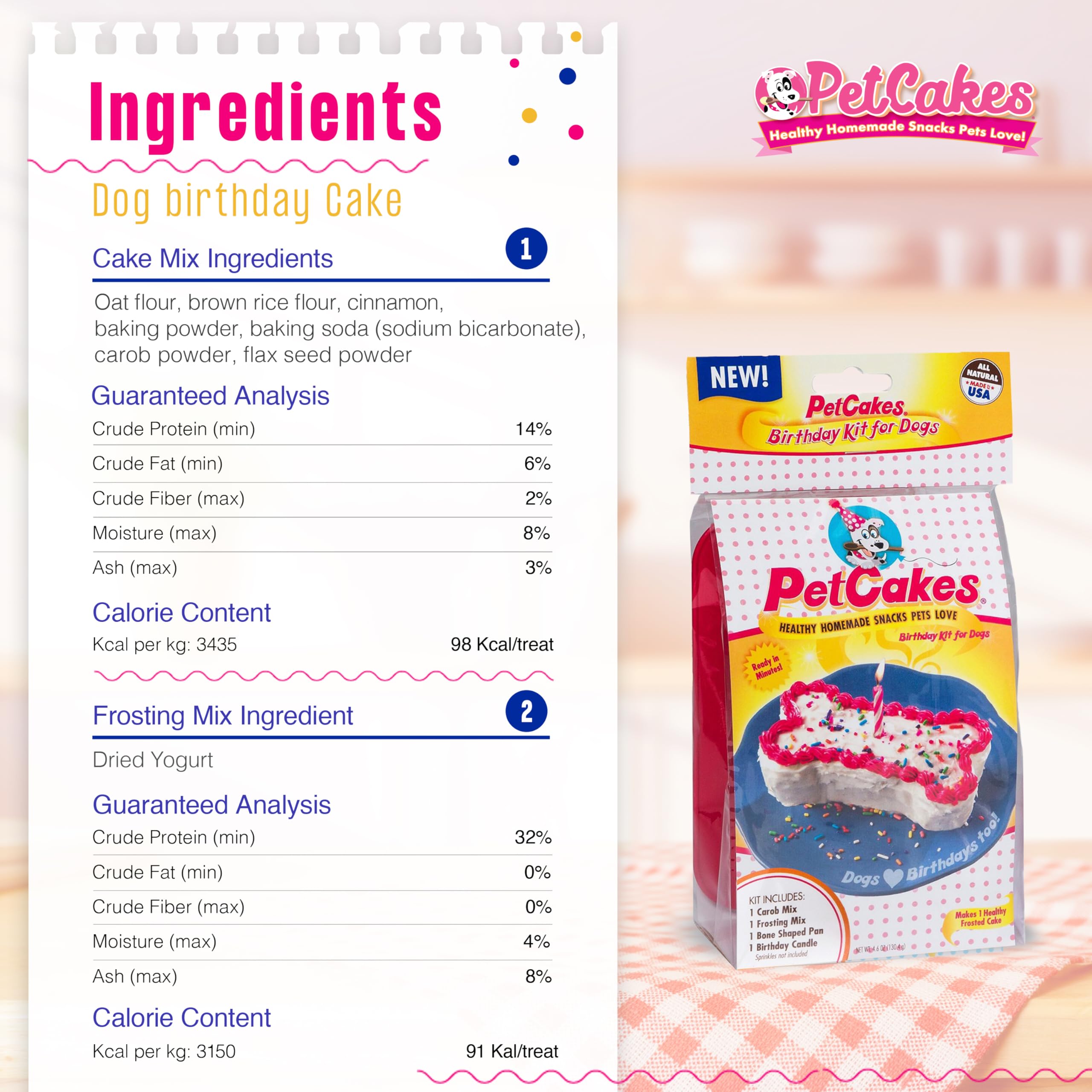 PetCakes bougie fete: ambiance festive et sûre pour chien.