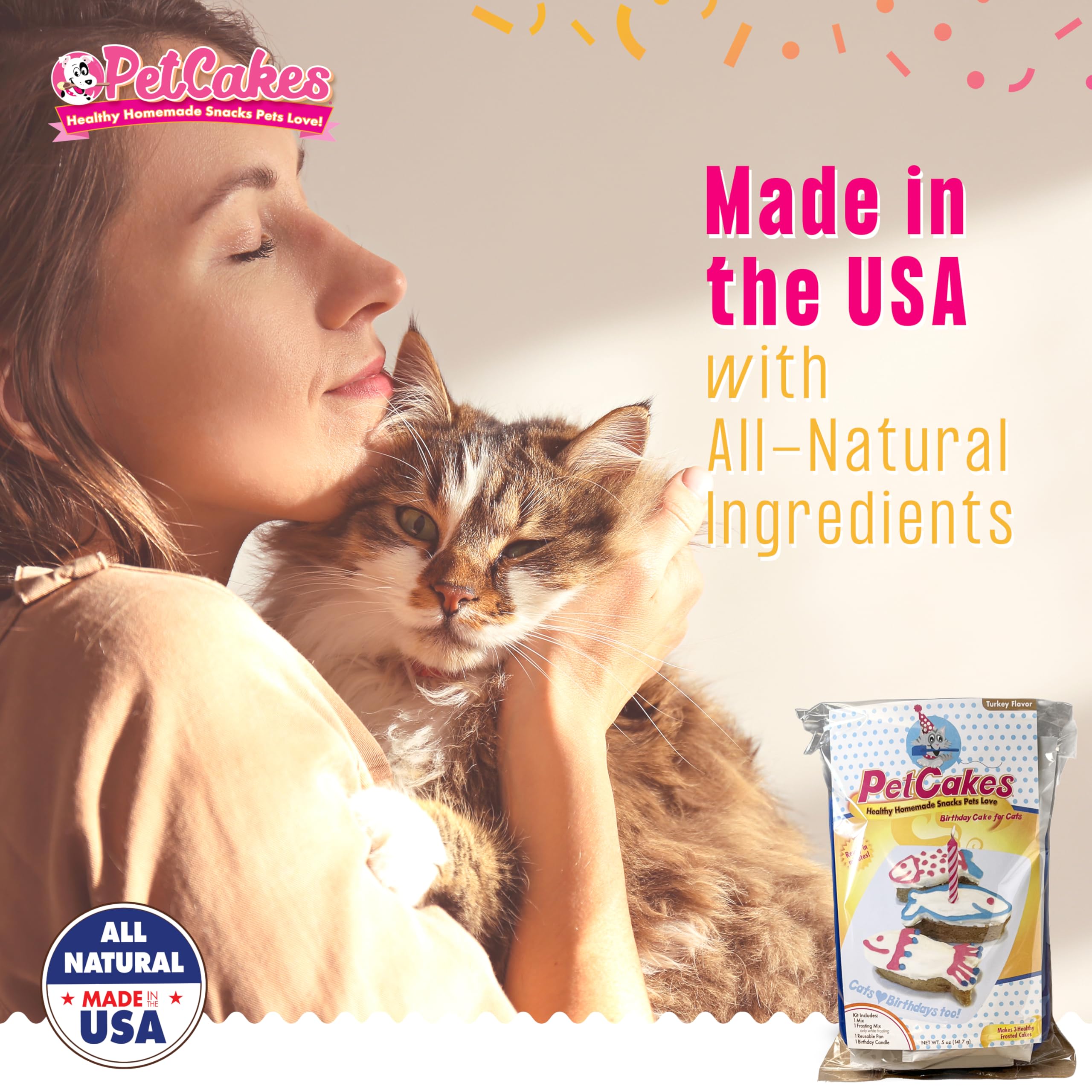 PetCakes gâteau-chat ingrédients de qualité humaine pour sécurité alimentaire