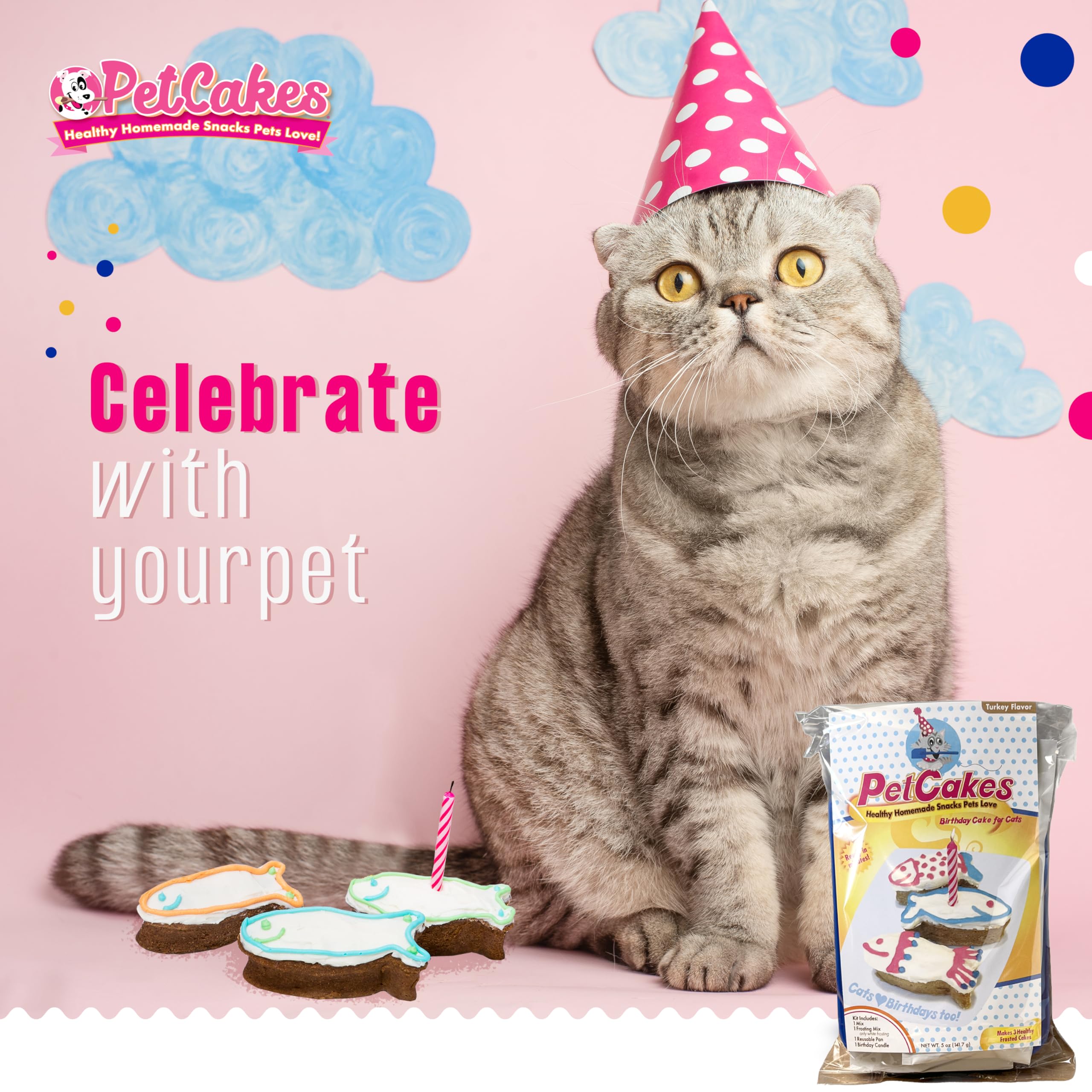 PetCakes gâteau-chat moules fabriqués aux États‑Unis pour cuisson fiable