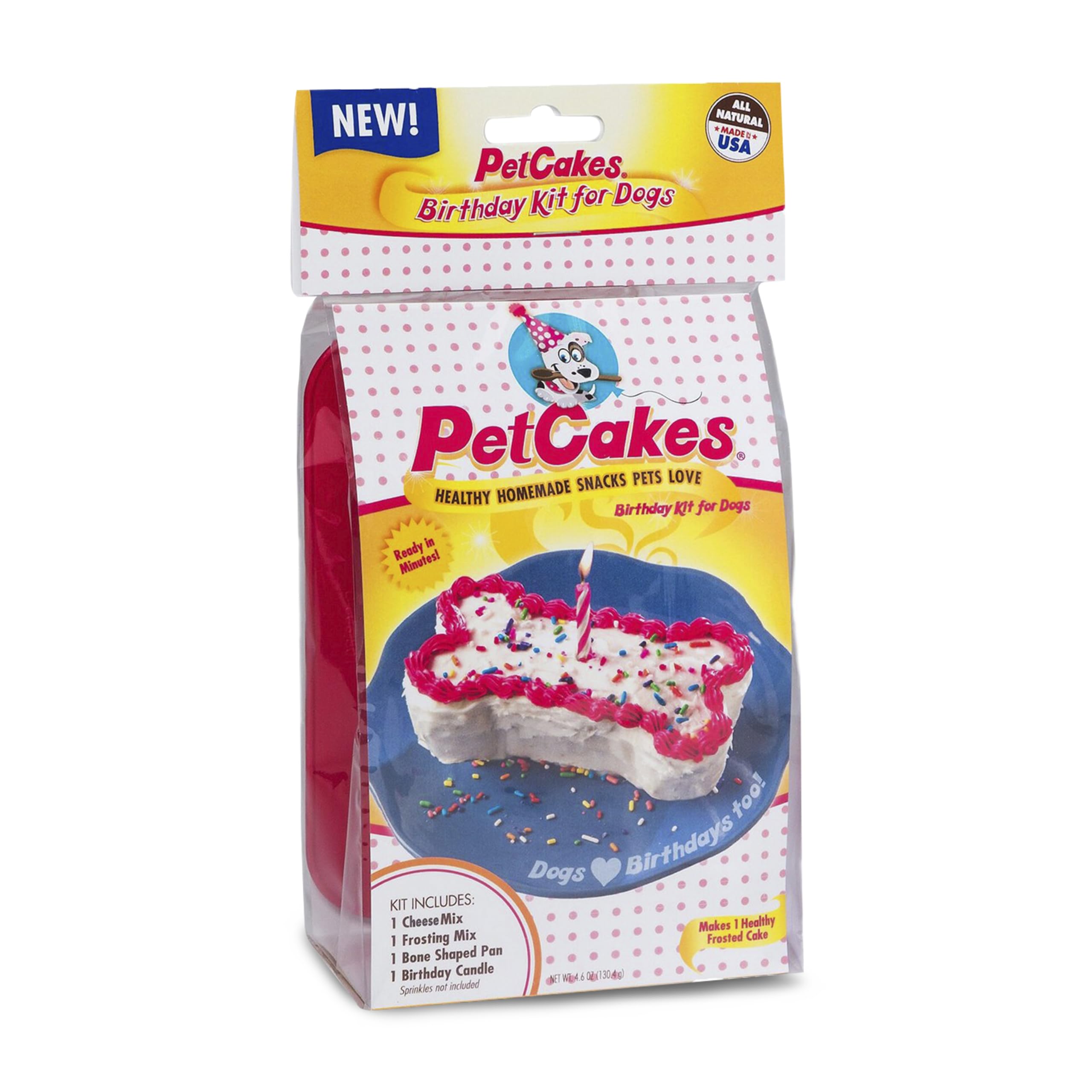 PetCakes kit gâteau anniversaire chien fromage, prêt à cuisiner.