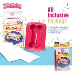 PetCakes mélange gâteau fromage, texture moelleuse idéale pour fête canine.