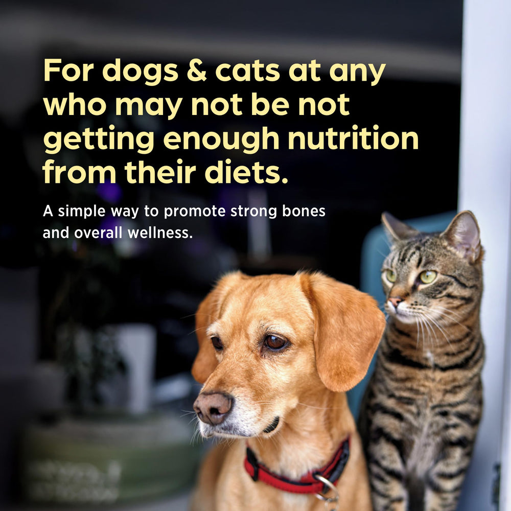 Pet-Cal emballage pratique et informatif pour la routine quotidienne.