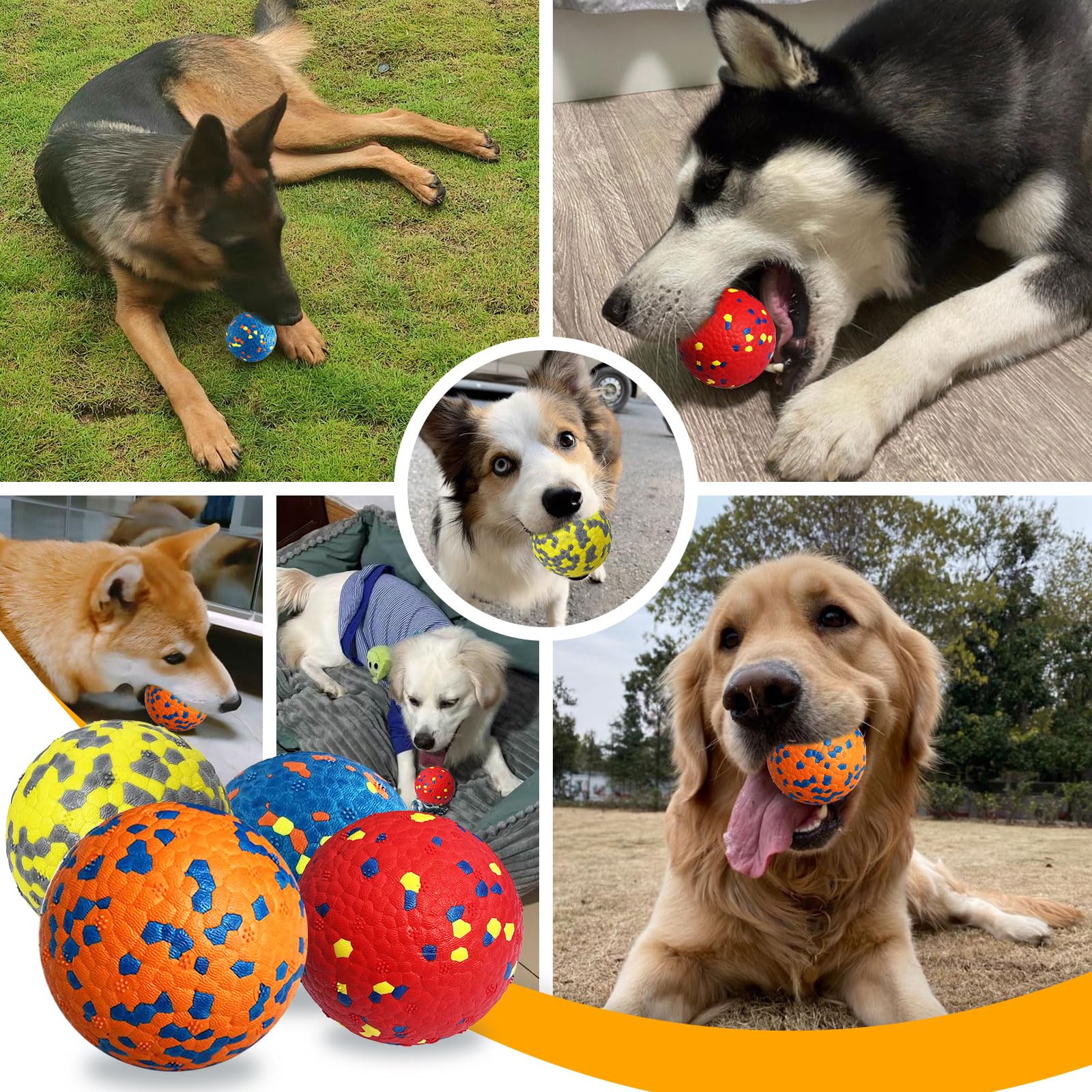 Taille pratique de 3 pouces, lot rentable pour grands chiens.