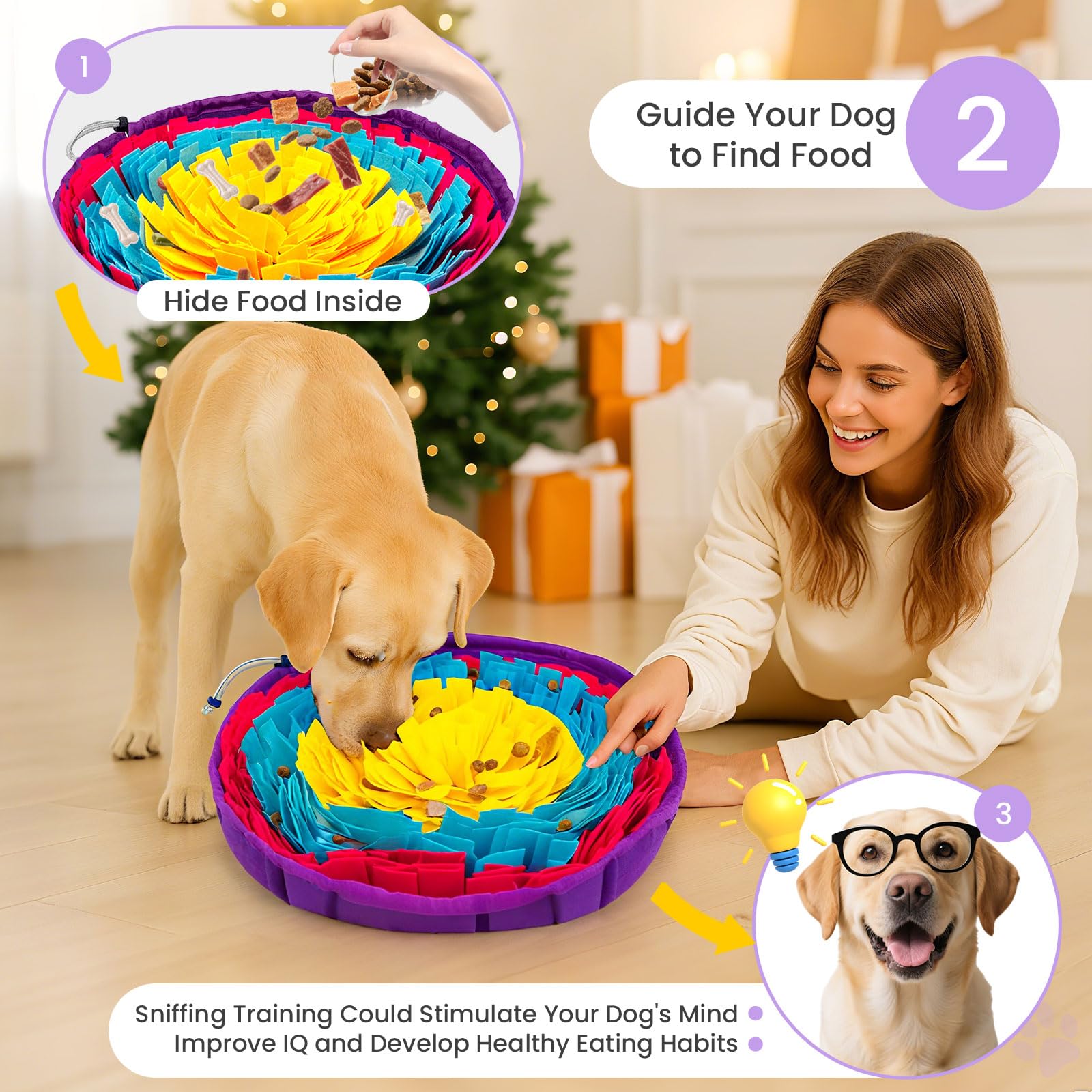 PETCARE tapis de reniflement pour alimentation lente et pratique