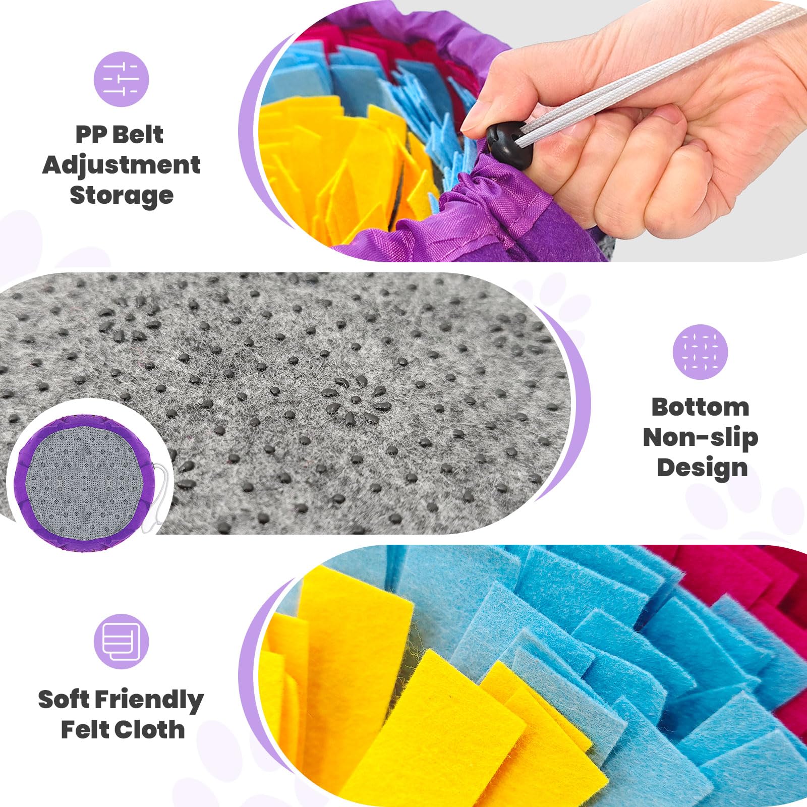 PETCARE tapis de reniflement anti-stress stimulant l’attention