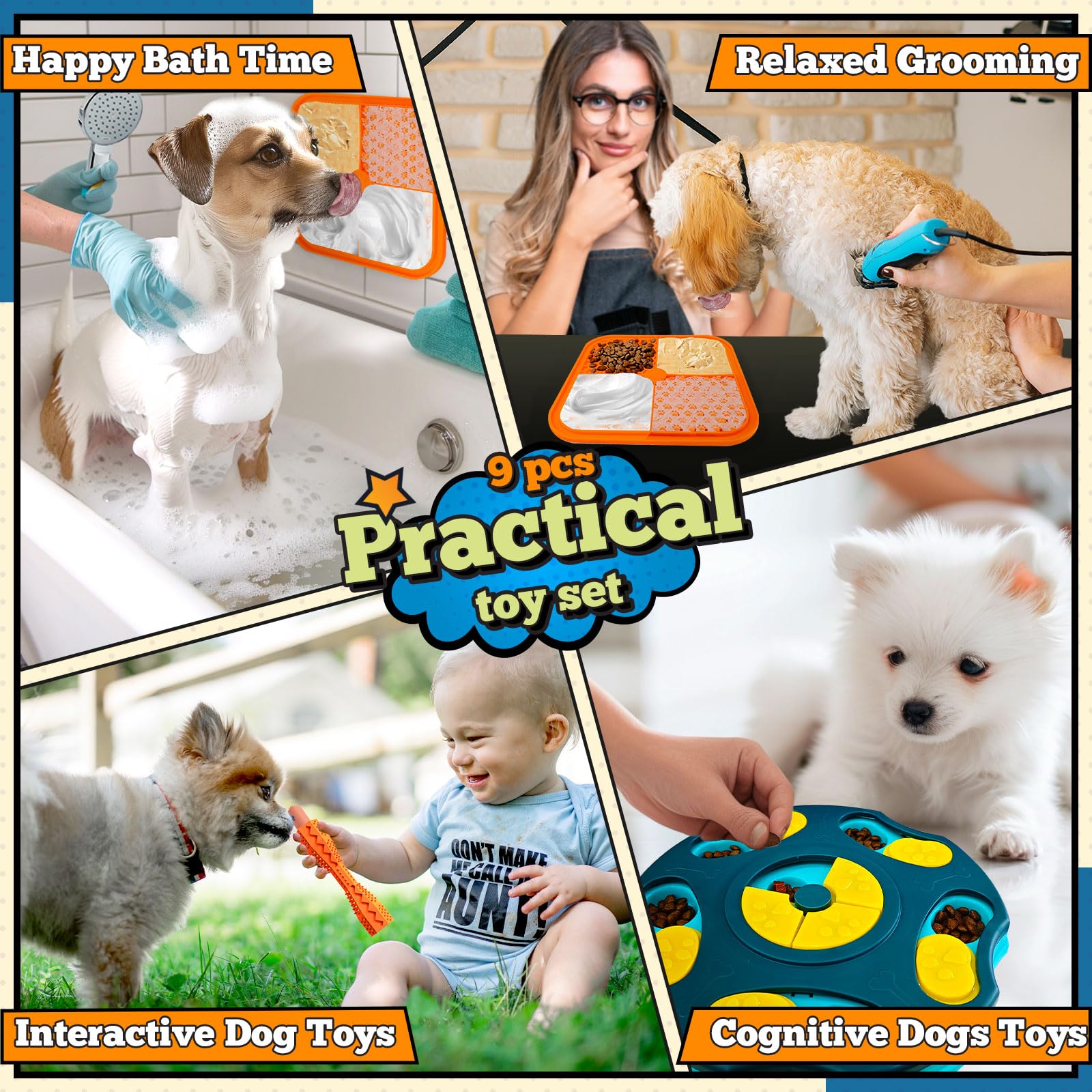 Petcare tapis-leche-chien pour apaiser et concentrer le chien.