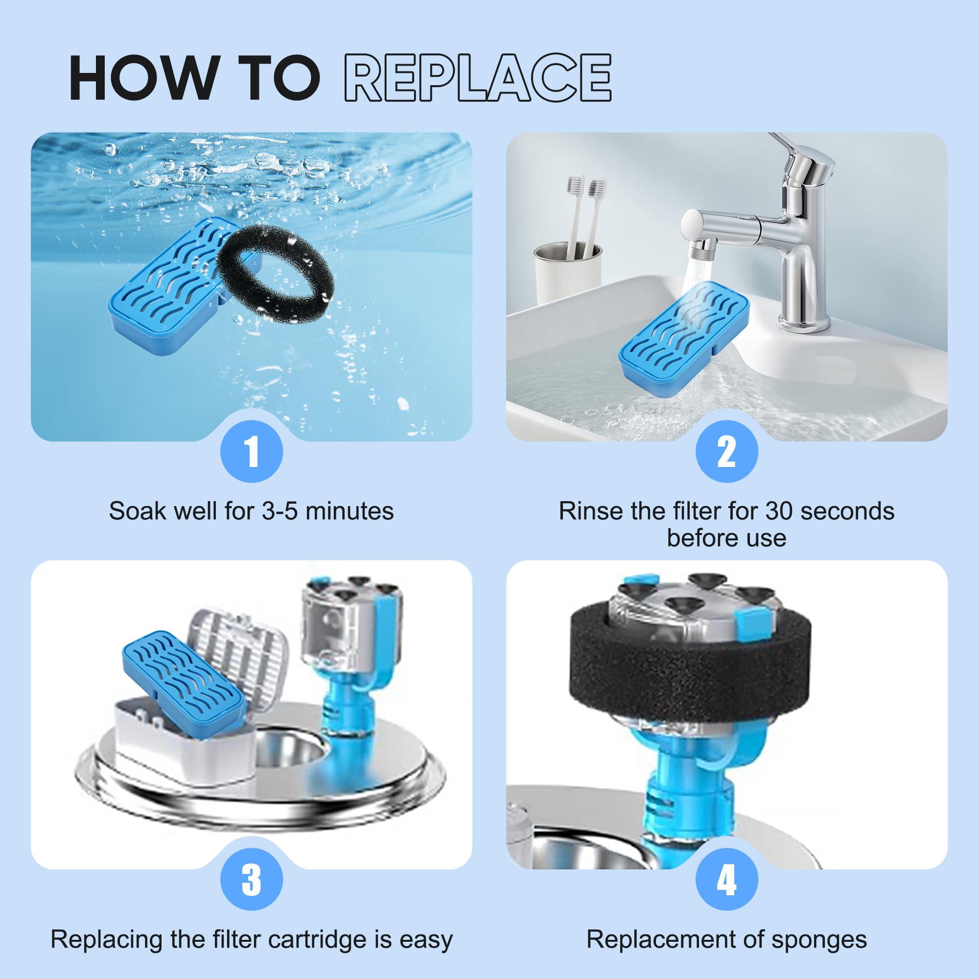 Remplacement sans outils du filtre PETCHO, rapide et pratique