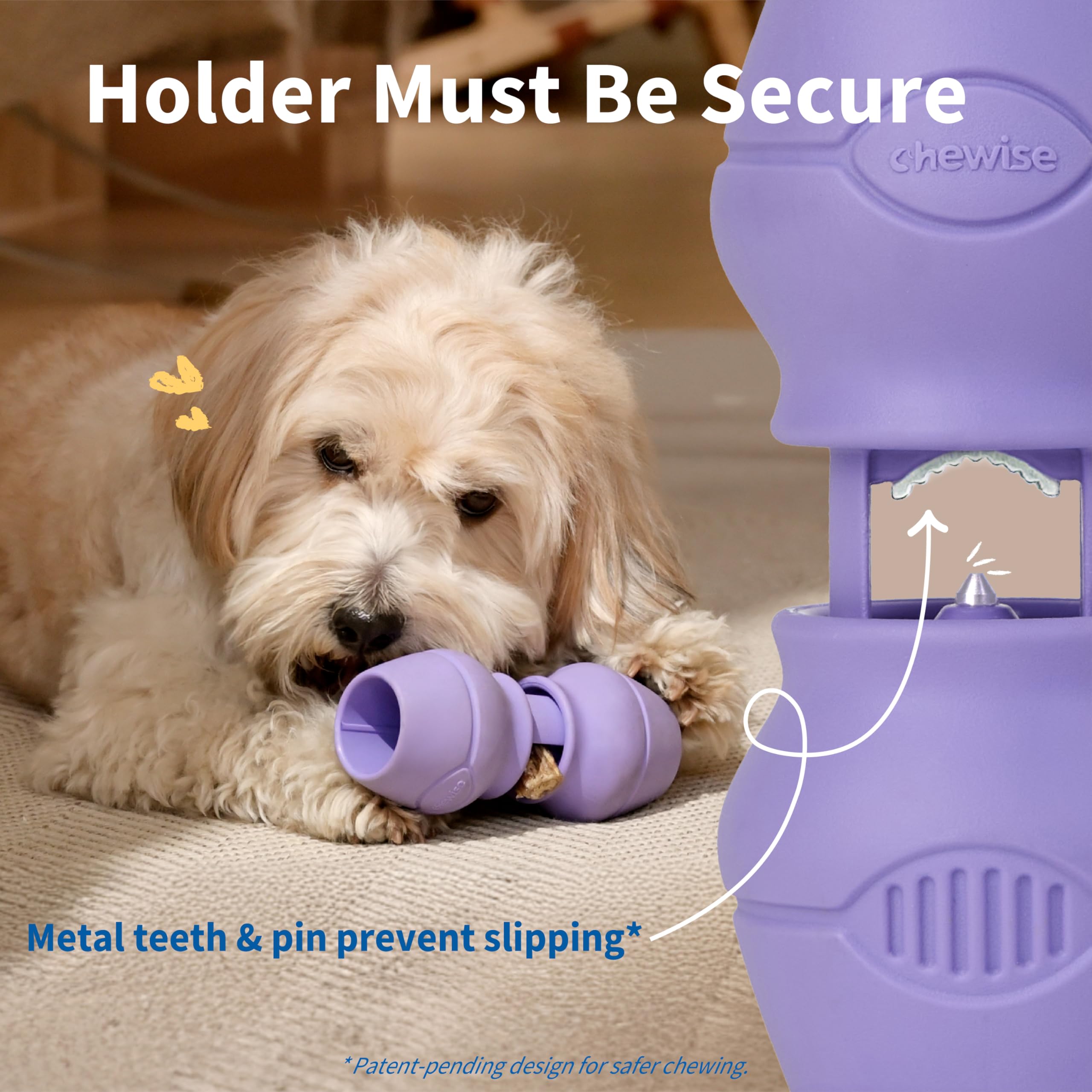 PetClan Chewise – dents en métal en détail pour une meilleure prise