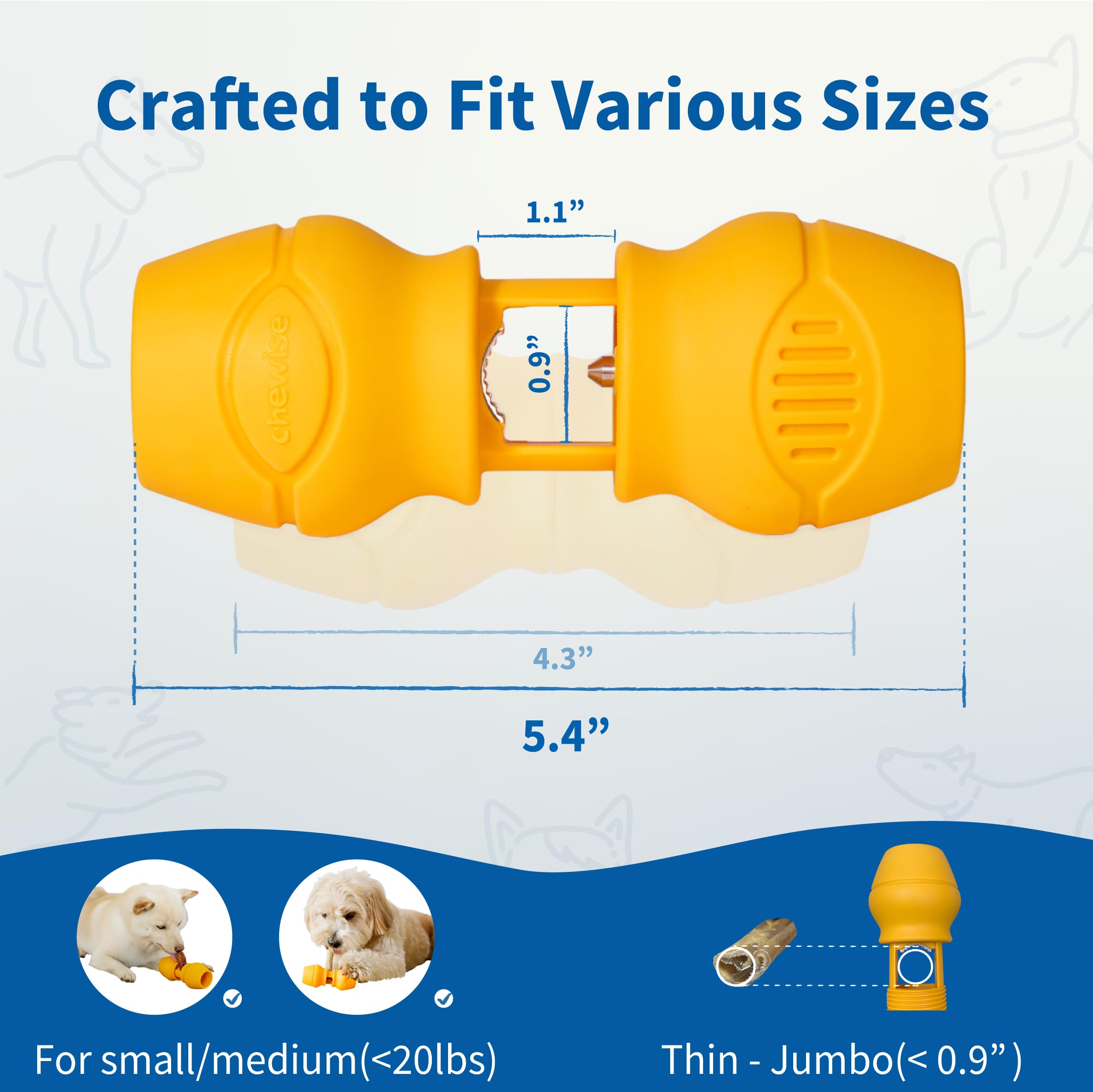 PetClan Chewise, design sans BPA, utilisation durable et sûre.