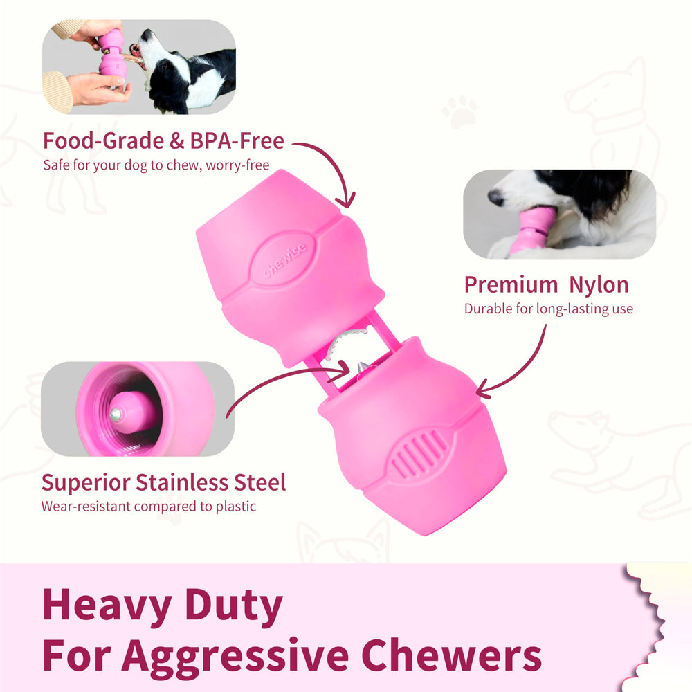 Matériau nylon durable utilisé par PetClan Chewise pour plus de longévité.