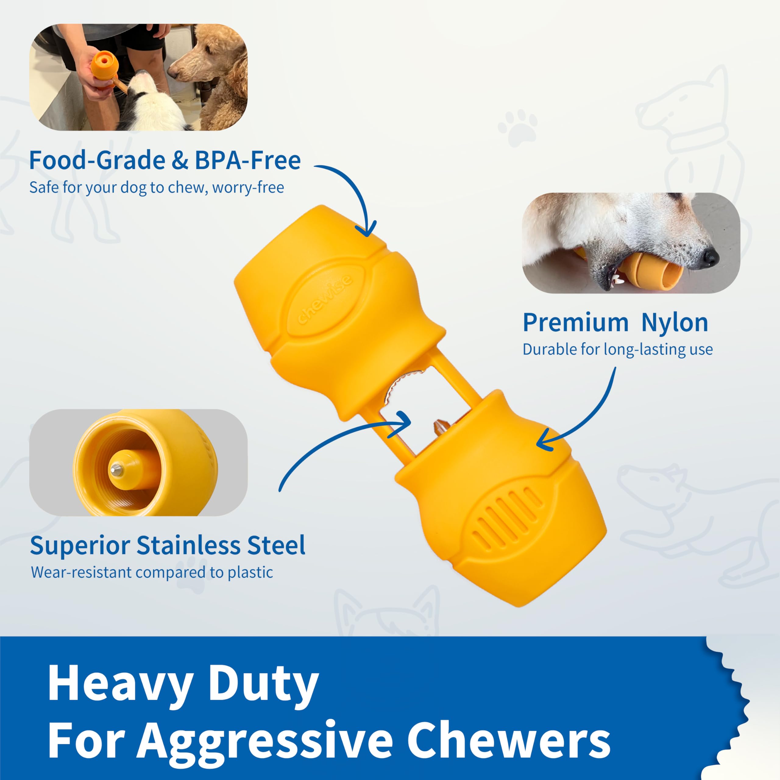 PetClan Chewise, mécanisme d insertion et auto-centrement facilitant le montage.