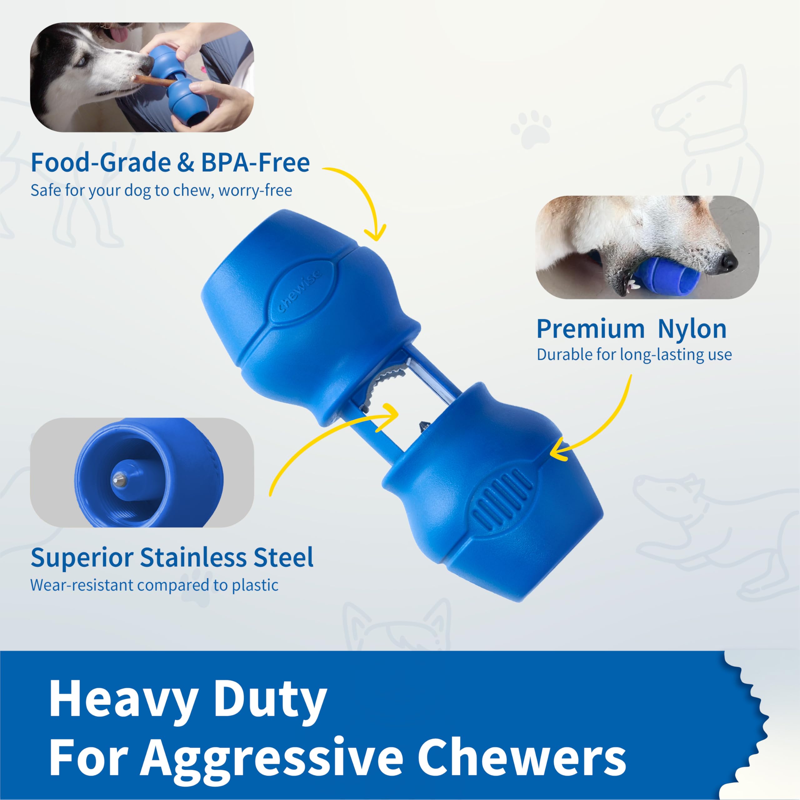 PetClan Chewise : nylon sans BPA pour une sécurité alimentaire durable.
