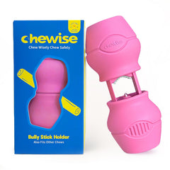 PetClan Chewise porte-baton-os-boeuf en action, sécurité renforcée.