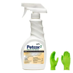 Petcor pulvérisateur anti-tiques et puces pour chiens et chats