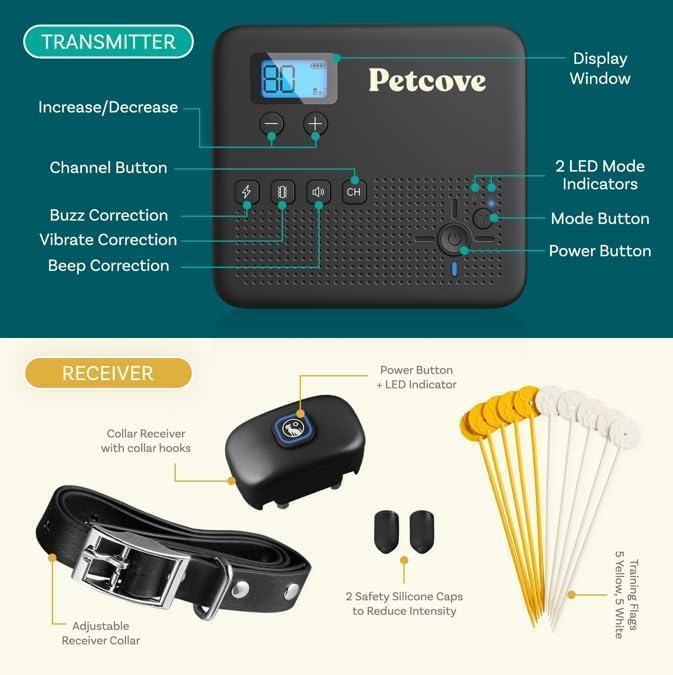 Batterie rechargeable PetCove longue durée pour l'entraînement.