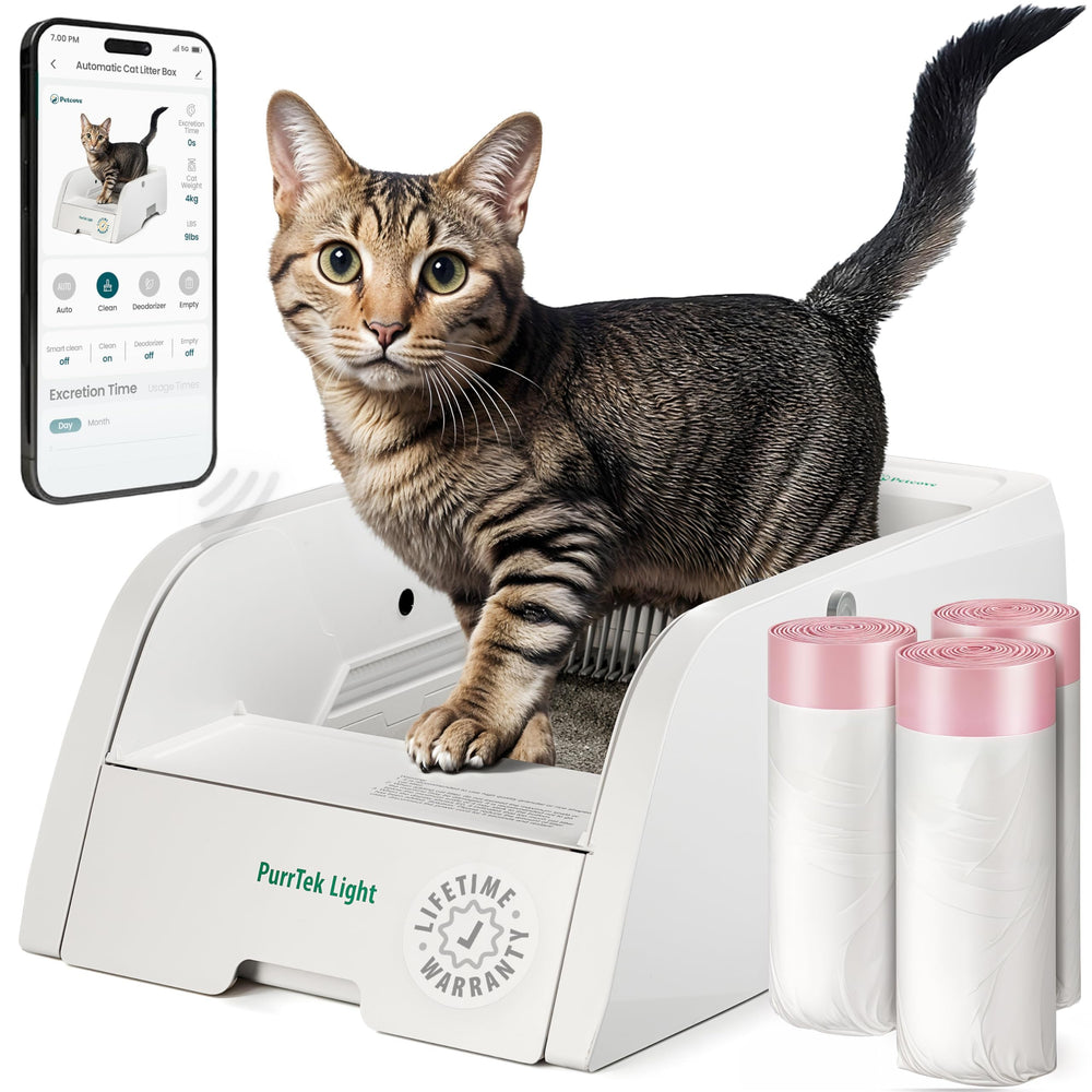 Litière PetCove Auto Nettoyage avec application pour contrôle à distance.