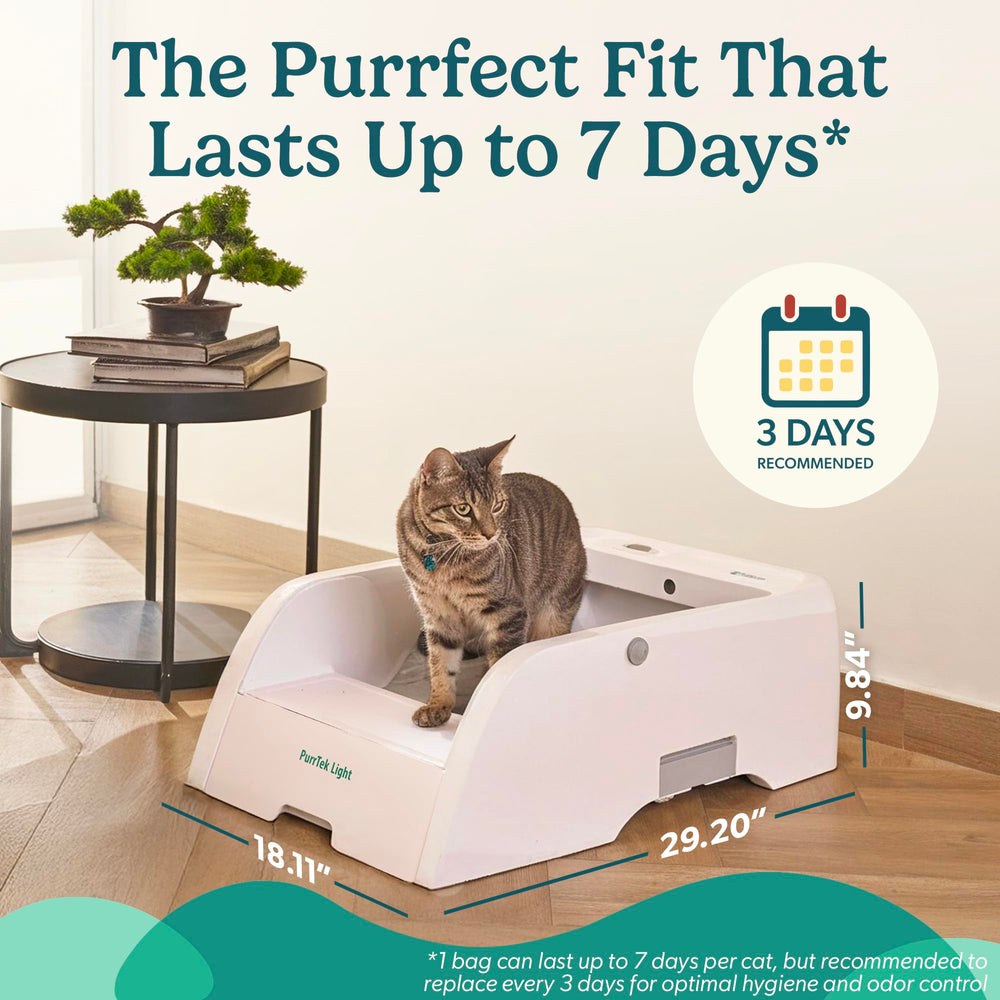 PetCove PurrTek Light : fonctionnement silencieux adapté aux espaces réduits.