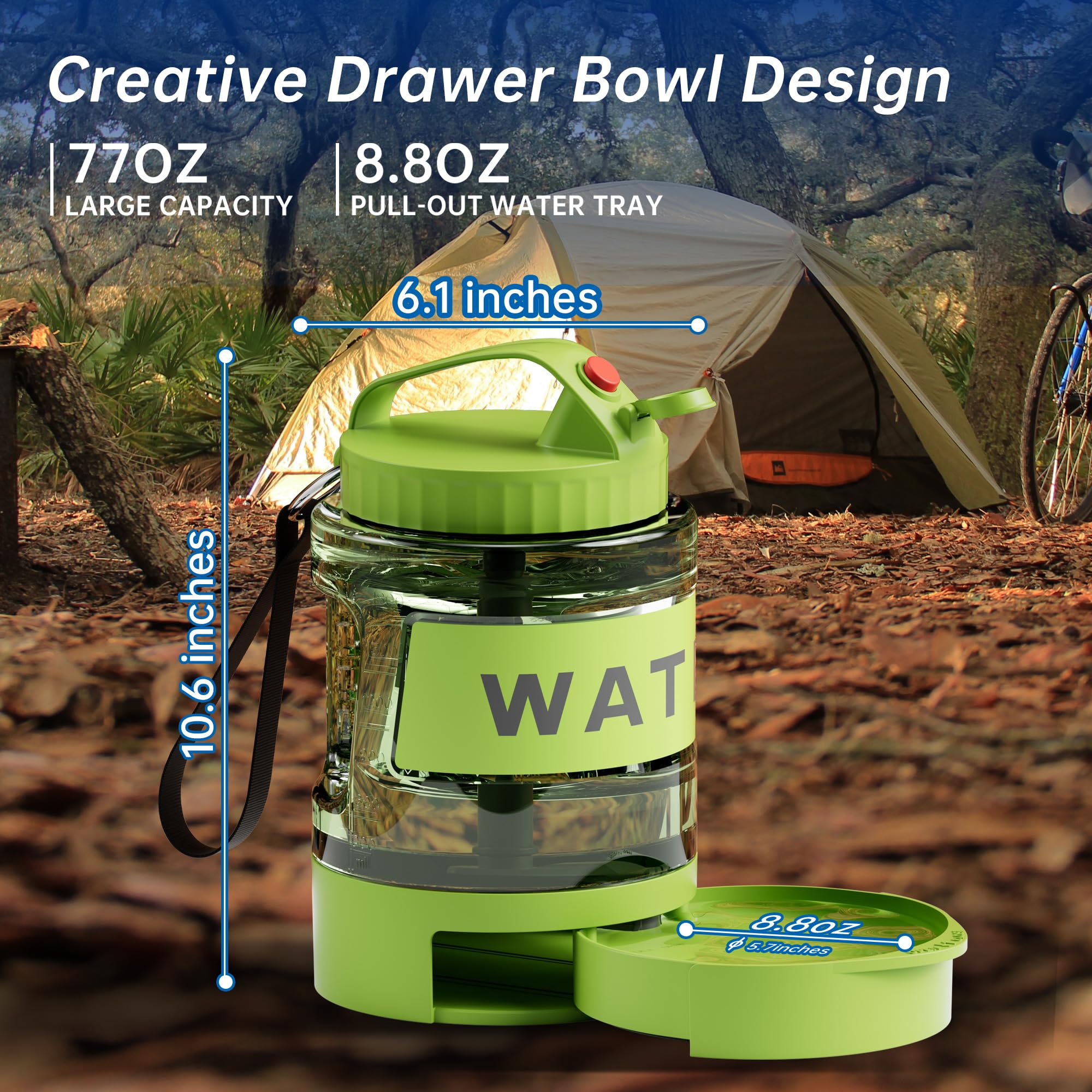 PETDOTT sans BPA durable et portable pour l hydratation