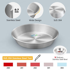 Bol Petdream inox, surface lisse, facile à nettoyer.