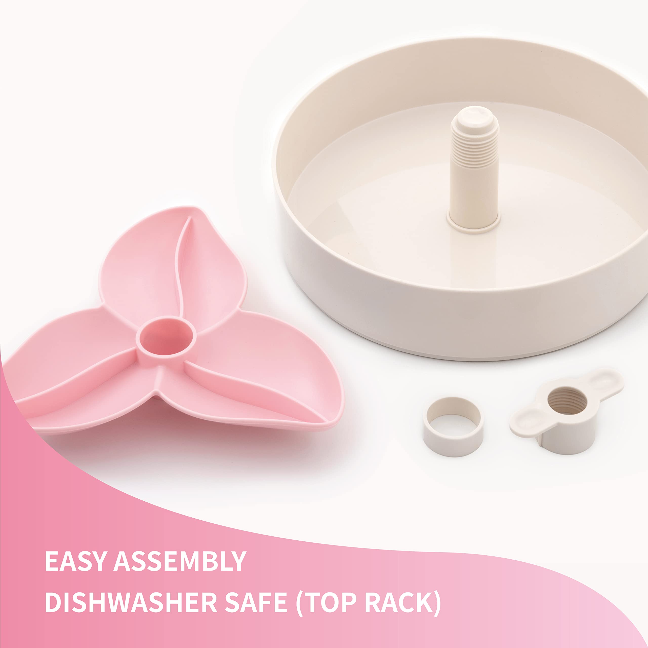 PetDreamHouse Spin anti-glisse: base stable pour repas sans dérapage.