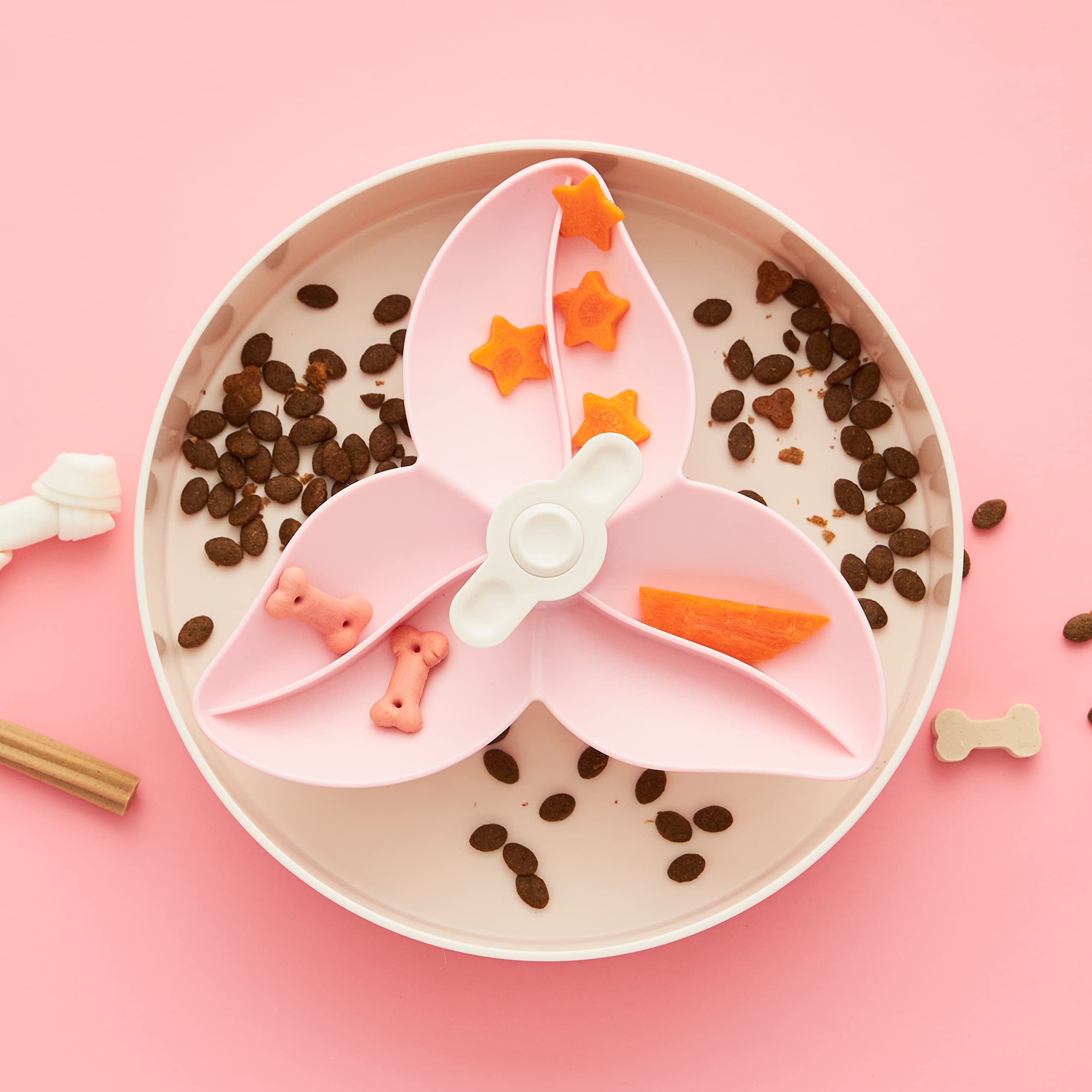 PetDreamHouse Spin rotation-interieure: variation des portions et rythme d’alimentation.