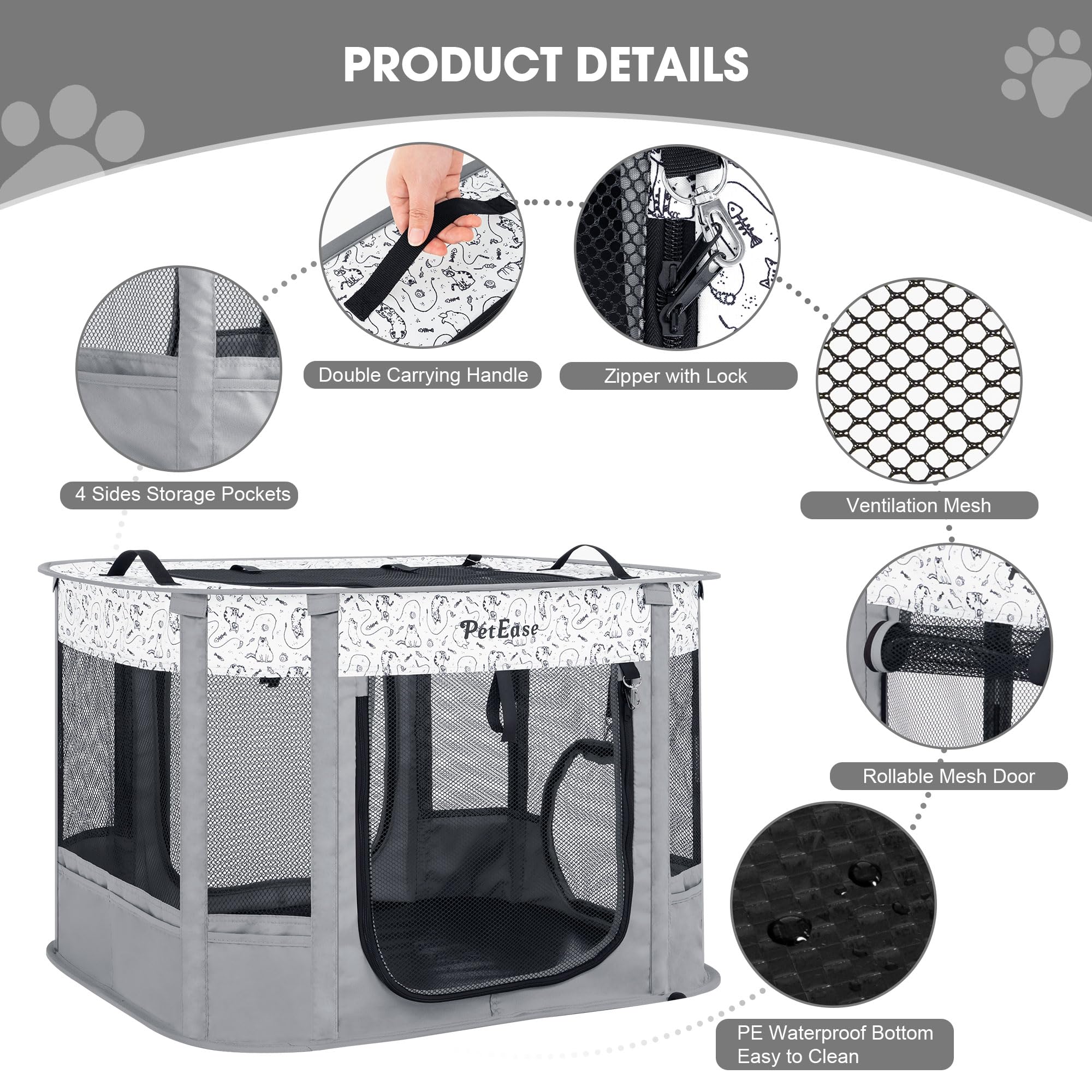 PETEASE moustiquaire-integree; protection contre les insectes en exterieur