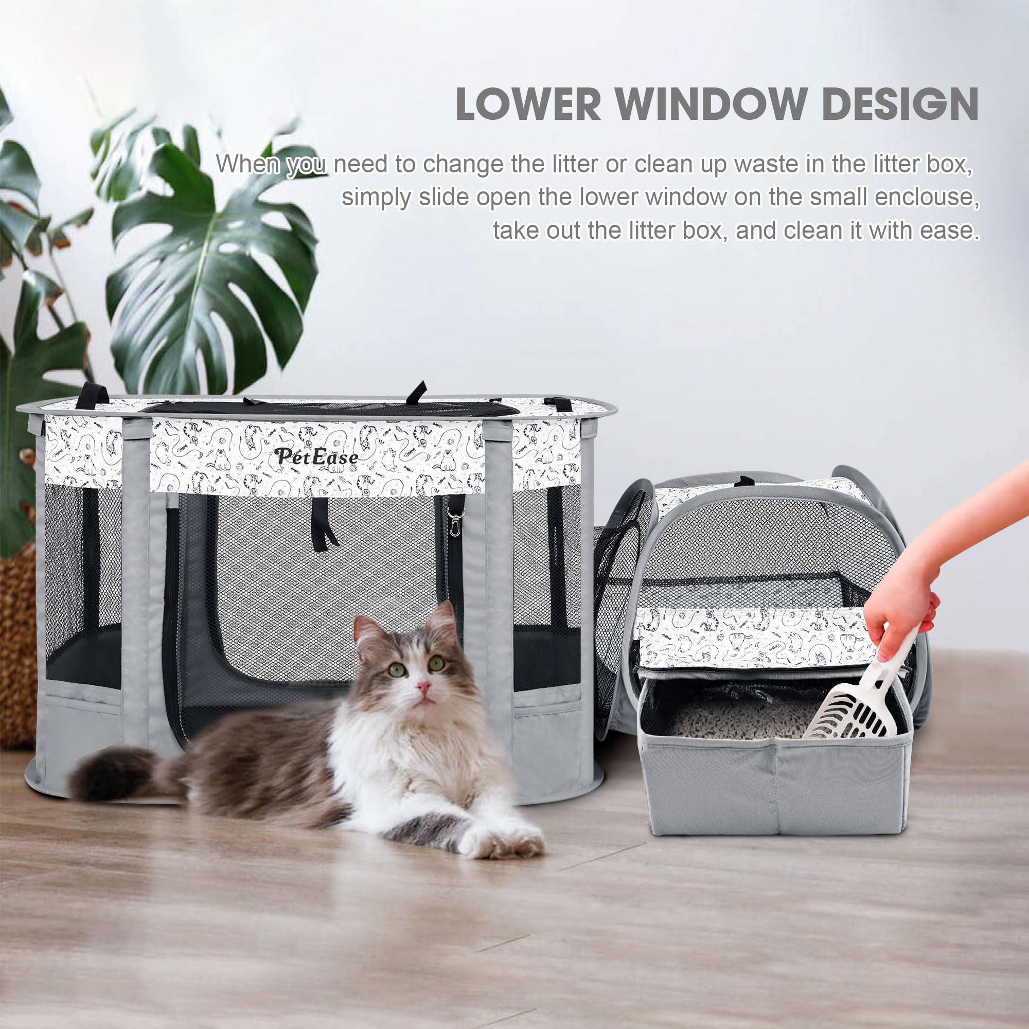 PETEASE usage-interieur-exterieur; enclos polyvalent pour maison et camping