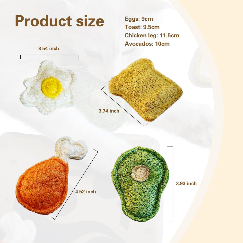 Petelligent Loofah Chew – texture naturelle résistante pour le jeu et le brossage dentaire.