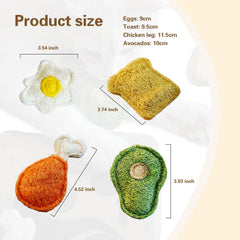 Petelligent Loofah Chew – texture naturelle résistante pour le jeu et le brossage dentaire.