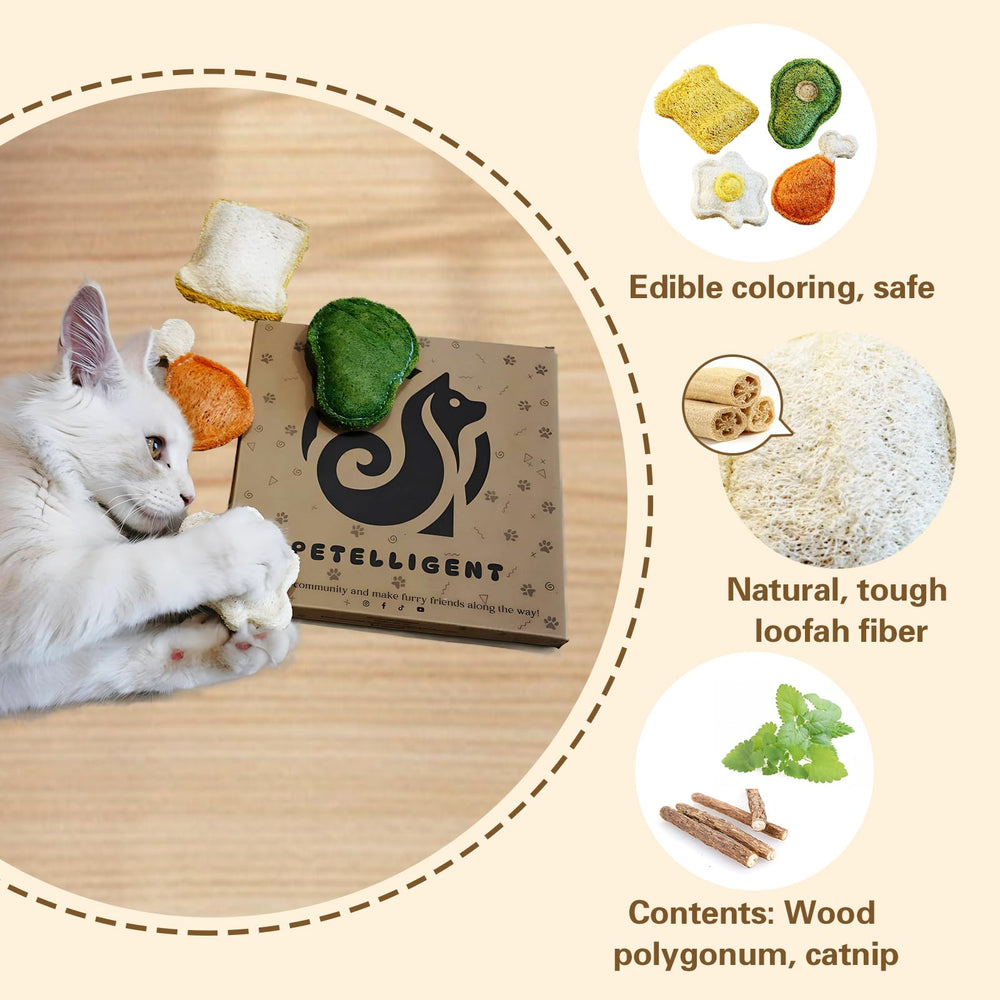 Petelligent Loofah Chew – expérience de mastication durable sans gros morceaux.